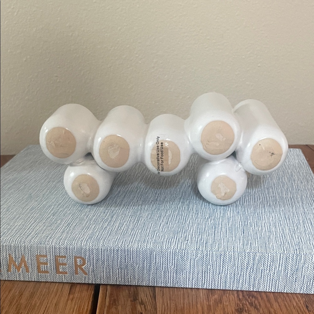 HomArt Luna Bud Vase Cluster – Ceramic Matte White - Picture 5 of 6